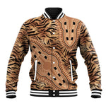Afro Tiger Mix Dashiki Tribal Pattern Baseball Jacket LT9