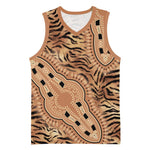 Afro Tiger Mix Dashiki Tribal Pattern Basketball Jersey - African Pride