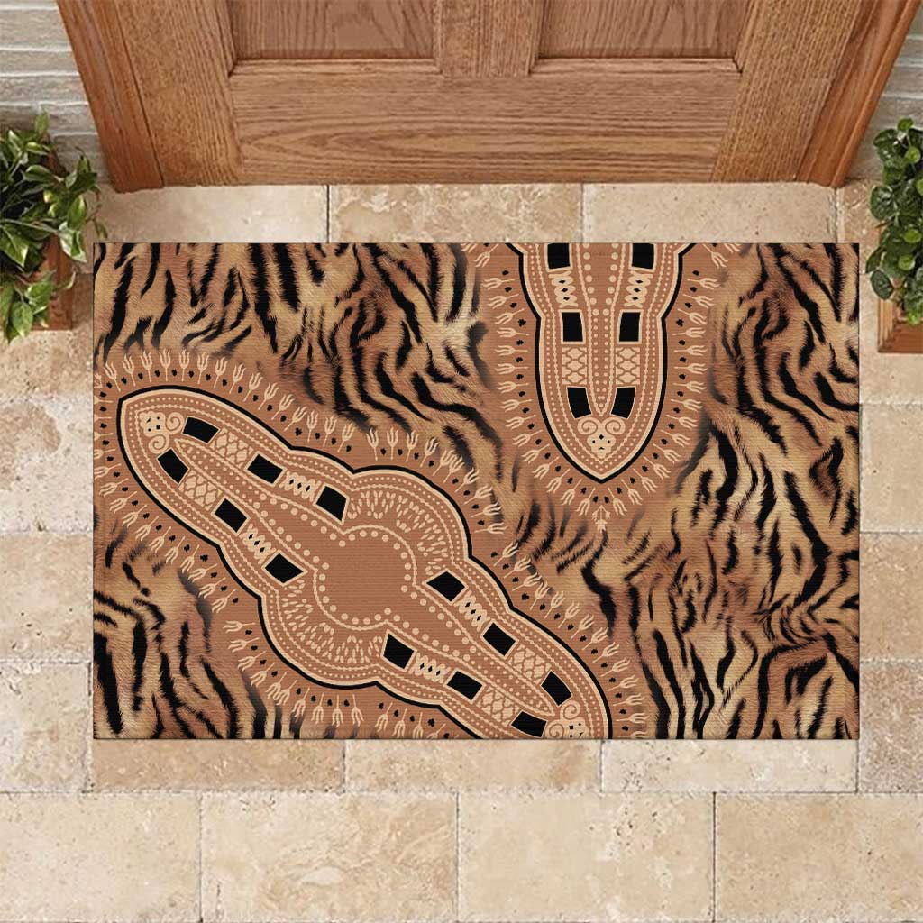 Africa Dashiki Rubber Doormat With Belladonna Lily LT18 main image 1