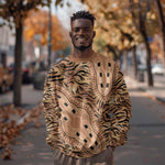 Afro Tiger Mix Dashiki Tribal Pattern Sweatshirt