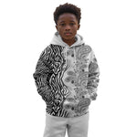 Afro Zebra Mix Paisley Tribal Pattern Kid Hoodie