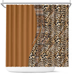 Afro Leopard Mix Native Tribal Pattern Shower Curtain