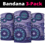 Afro Tribal Traditional Pattern Neck Gaiter Purple Motif LT9
