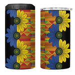 African Ethnic Kitenge Ankara Style 4 in 1 Can Cooler Tumbler