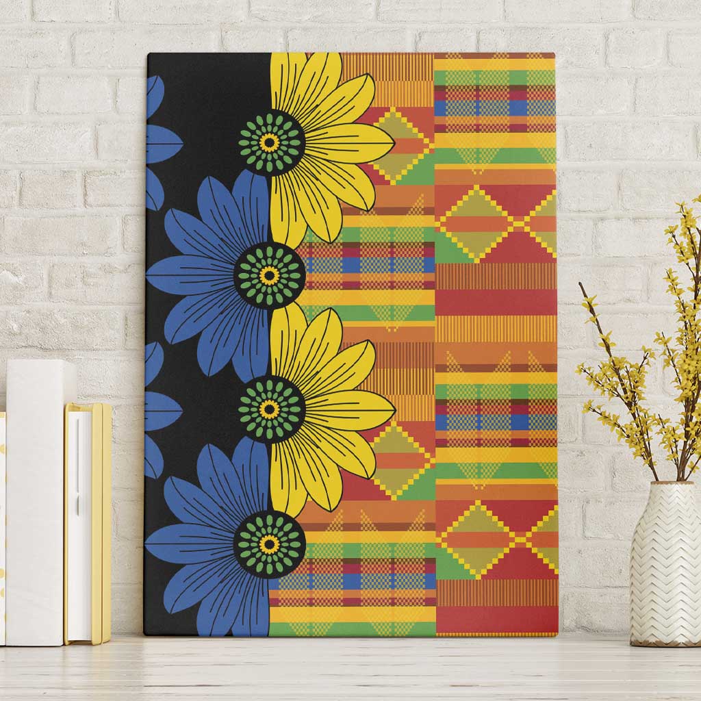 African Ethnic Kitenge Ankara Style Canvas Wall Art