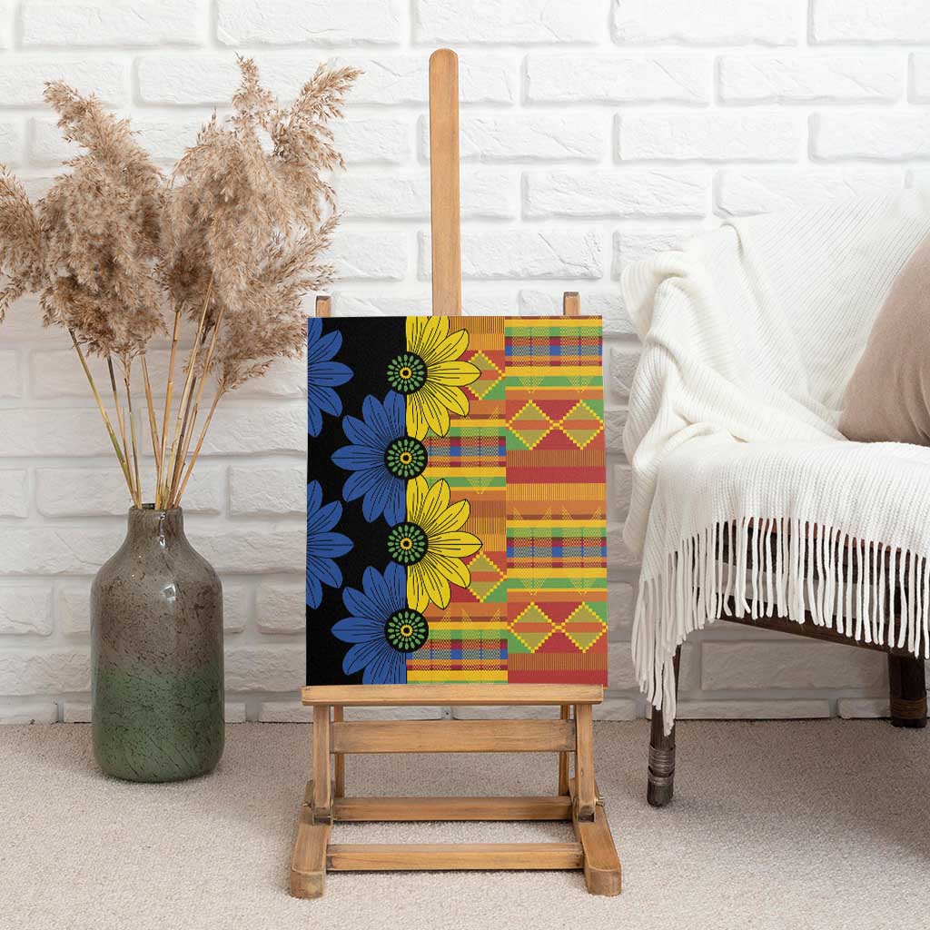 African Ethnic Kitenge Ankara Style Canvas Wall Art
