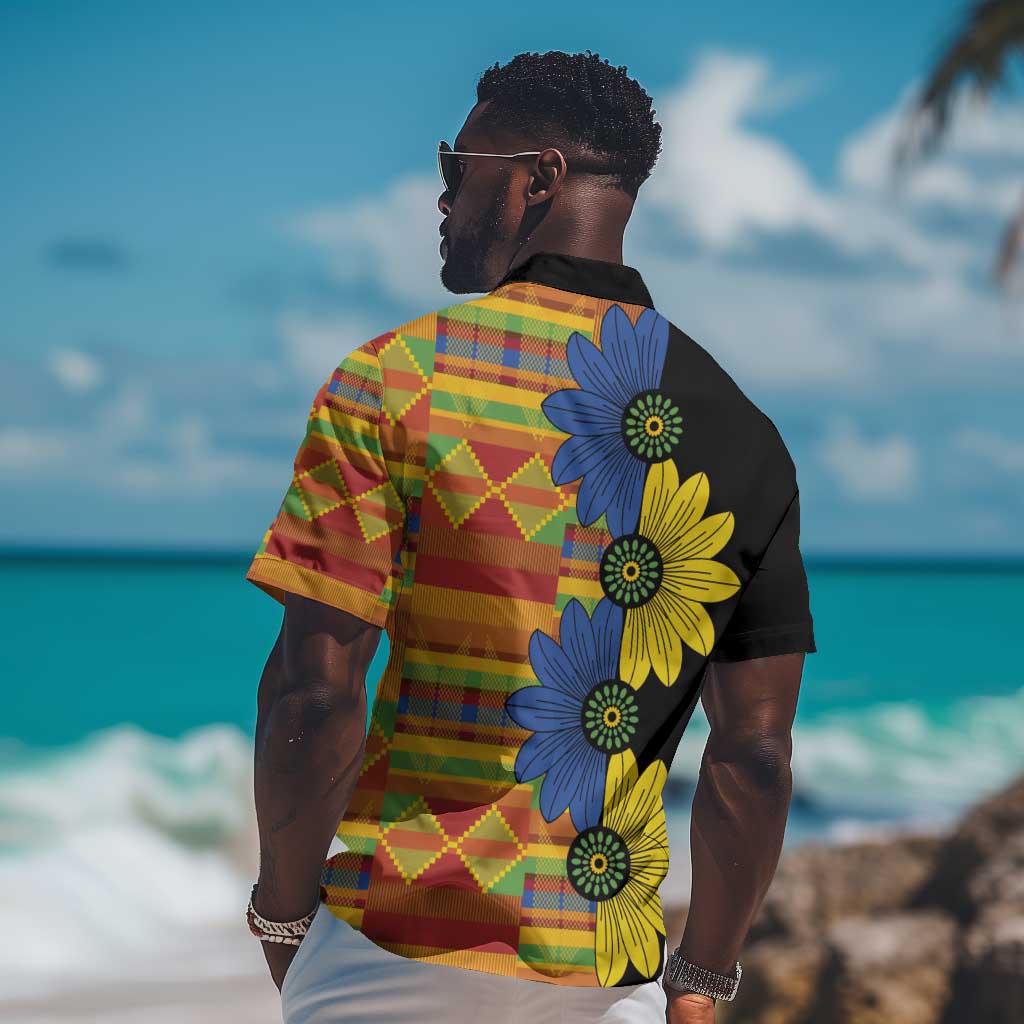 African Ethnic Kitenge Ankara Style Hawaiian Shirt