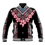 Afro Adenium Multiflorum Flowers Baseball Jacket Mix Native Tribal Pattern LT9