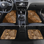 Afro Floral mix Maasai Shuka Car Mats Gold Moitf