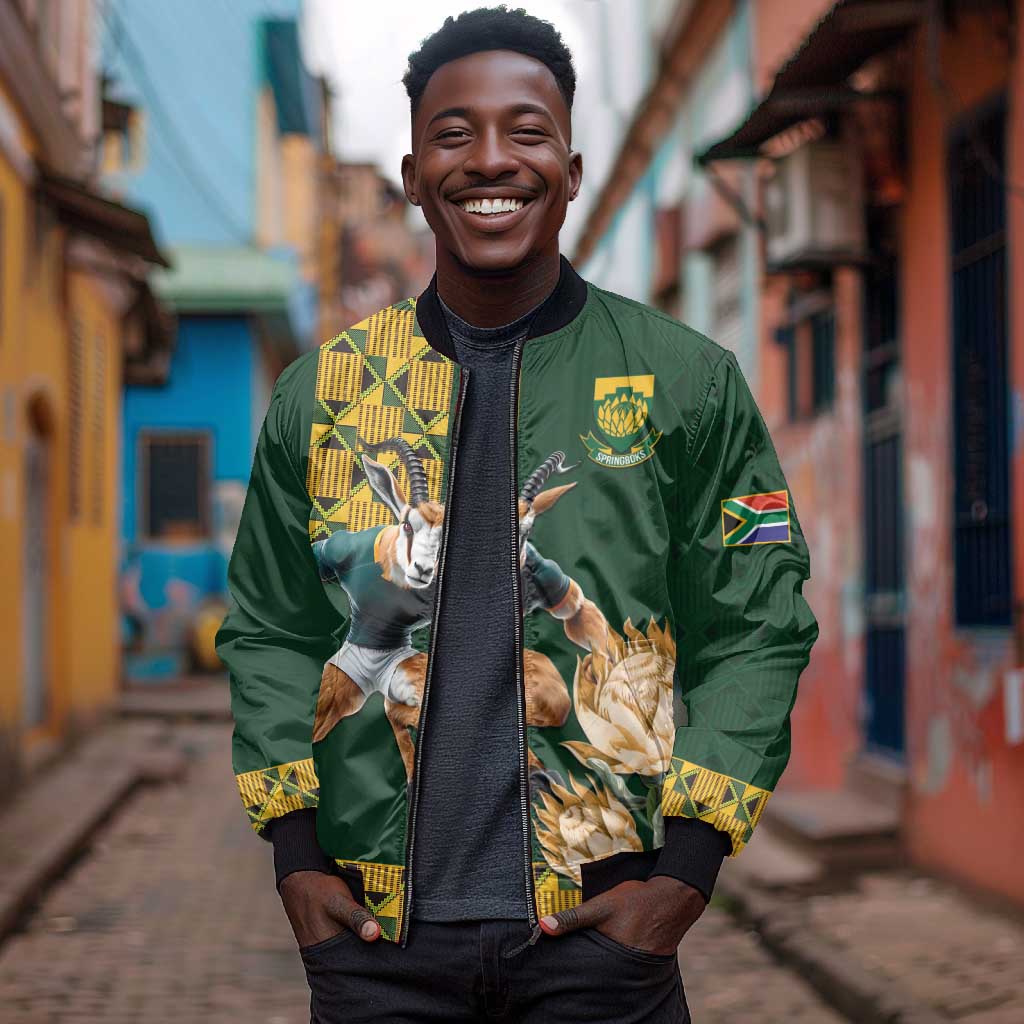 South Africa Rugby History World Champions Bomber Jacket Springboks Make History