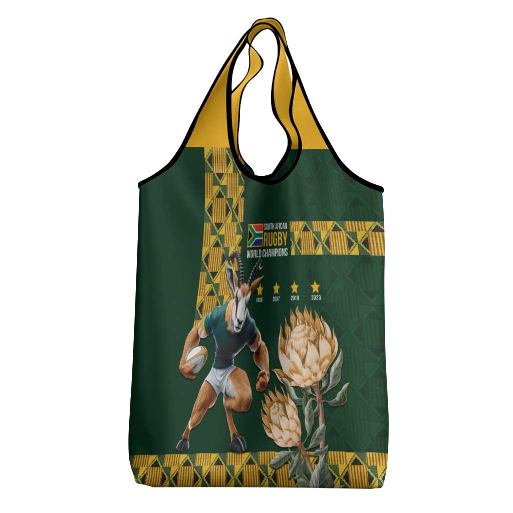 South Africa Rugby History World Champions Grocery Bag Springboks Make History