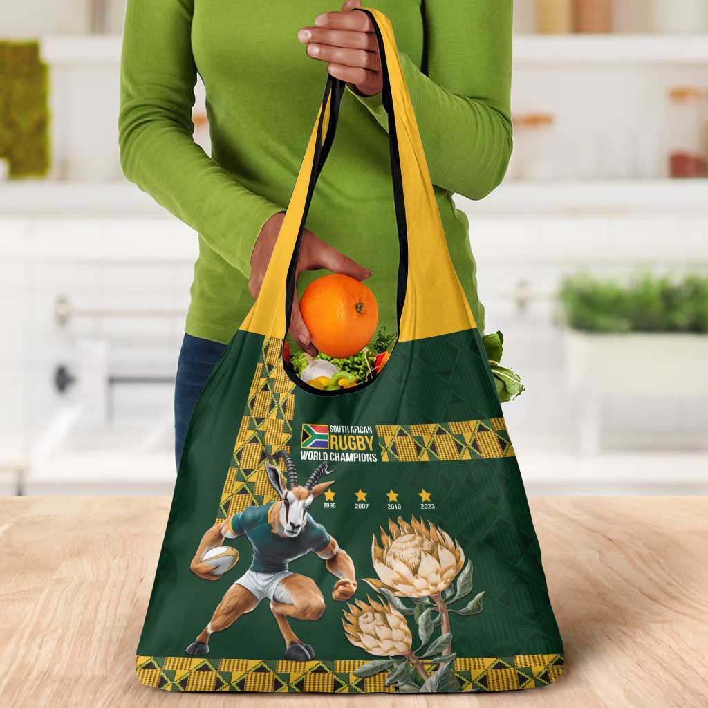 South Africa Rugby History World Champions Grocery Bag Springboks Make History
