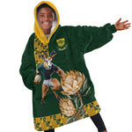 South Africa Rugby History World Champions Kid Wearable Blanket Hoodie Springboks Make History