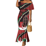 Happy Jamhuri Day Kenya Mermaid Dress Kenyan Lion and Maasai Shield