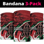 Happy Jamhuri Day Kenya Neck Gaiter Kenyan Lion and Maasai Shield LT9