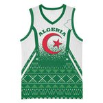 Personalized Afro Algeria Basketball Jersey Coat Of Arms African Pattern - African Pride