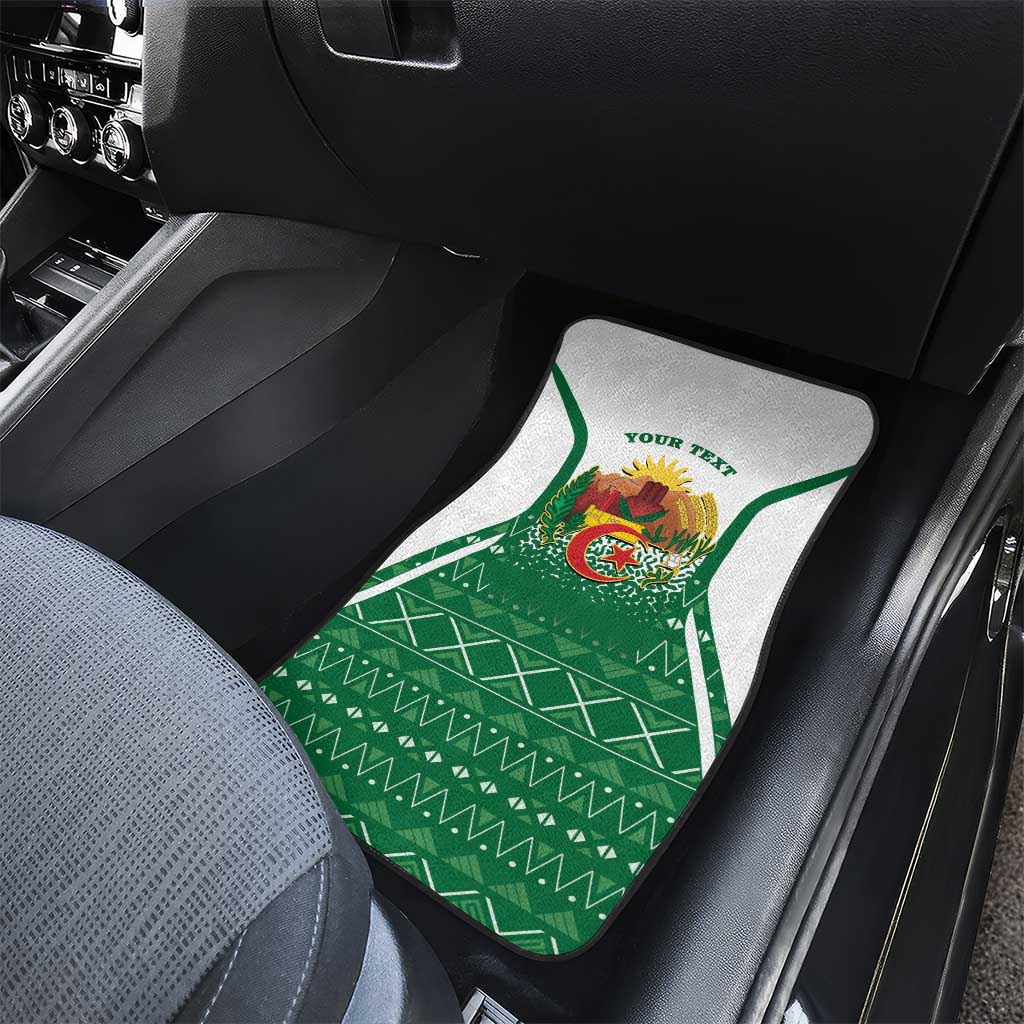 Personalized Afro Algeria Car Mats Coat Of Arms African Pattern