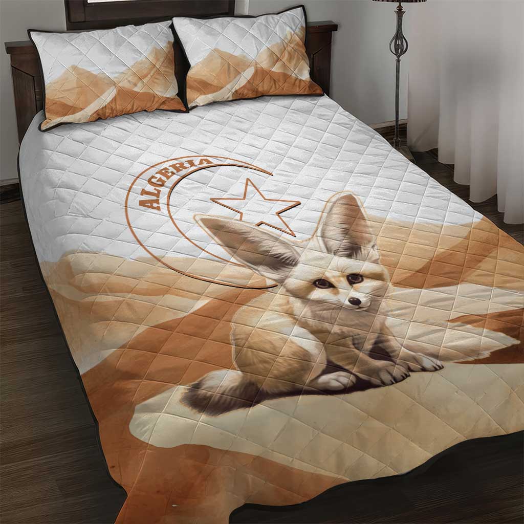 Afro Algeria Fennec Fox Quilt Bed Set Algerian Sahara Vulpes zerda