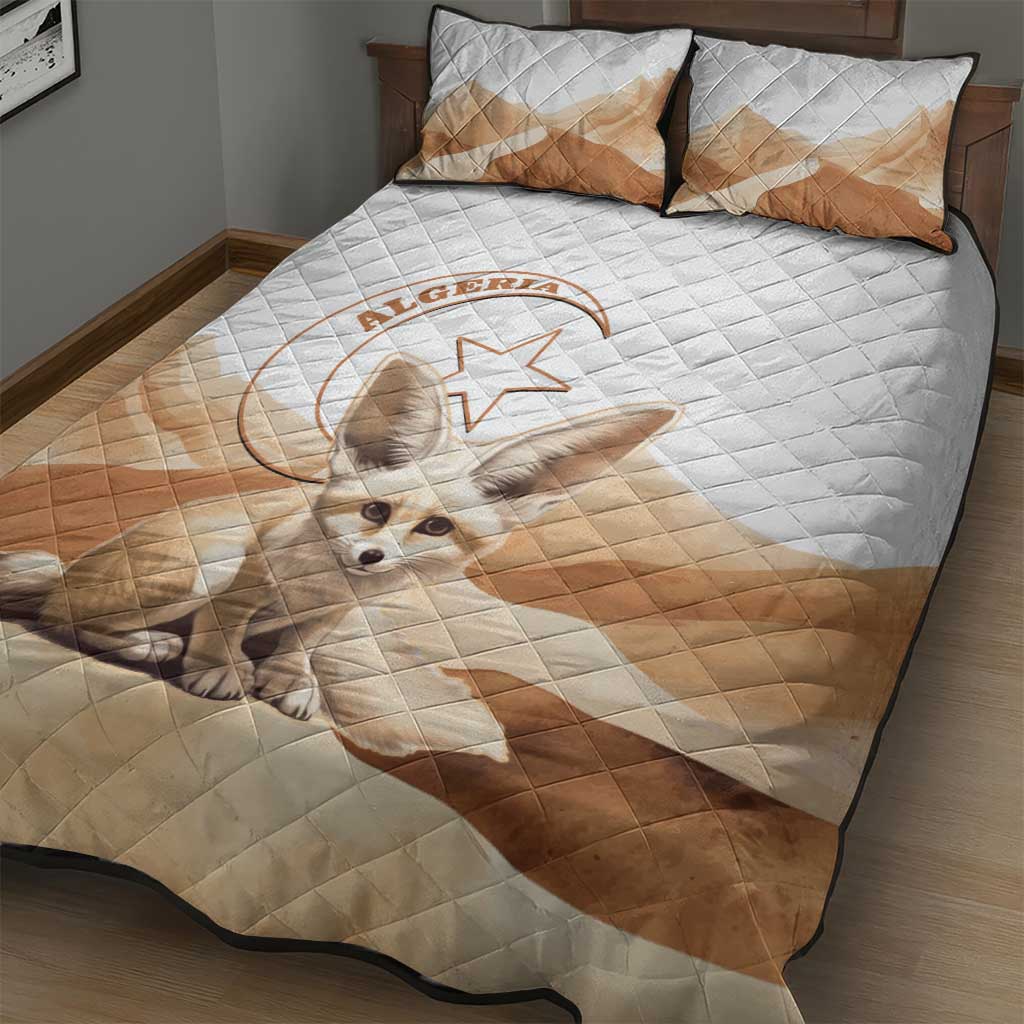 Afro Algeria Fennec Fox Quilt Bed Set Algerian Sahara Vulpes zerda