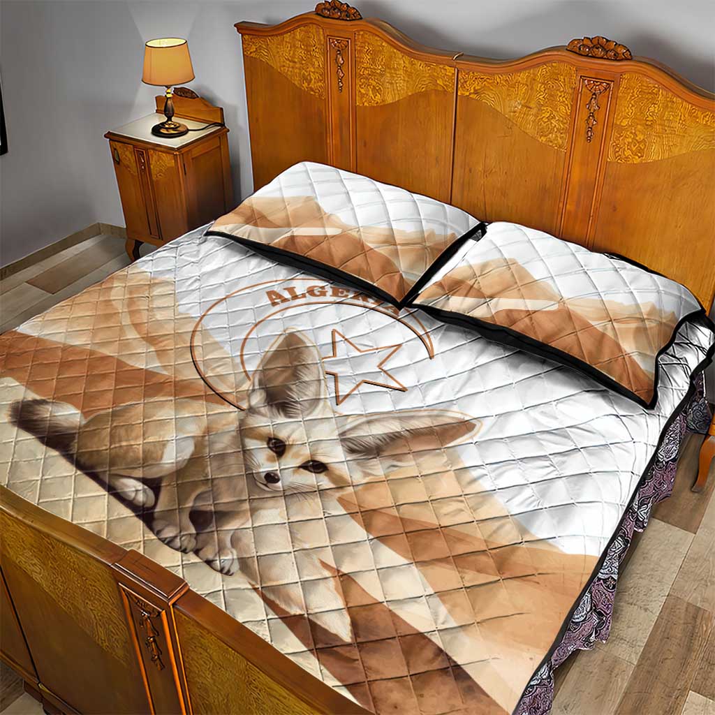 Afro Algeria Fennec Fox Quilt Bed Set Algerian Sahara Vulpes zerda