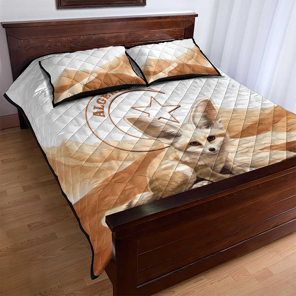 Afro Algeria Fennec Fox Quilt Bed Set Algerian Sahara Vulpes zerda