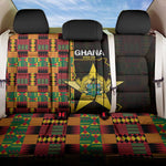 Afro Ghana Independence Day Back Car Seat Cover Ghanaian 1957 Kente Pattern