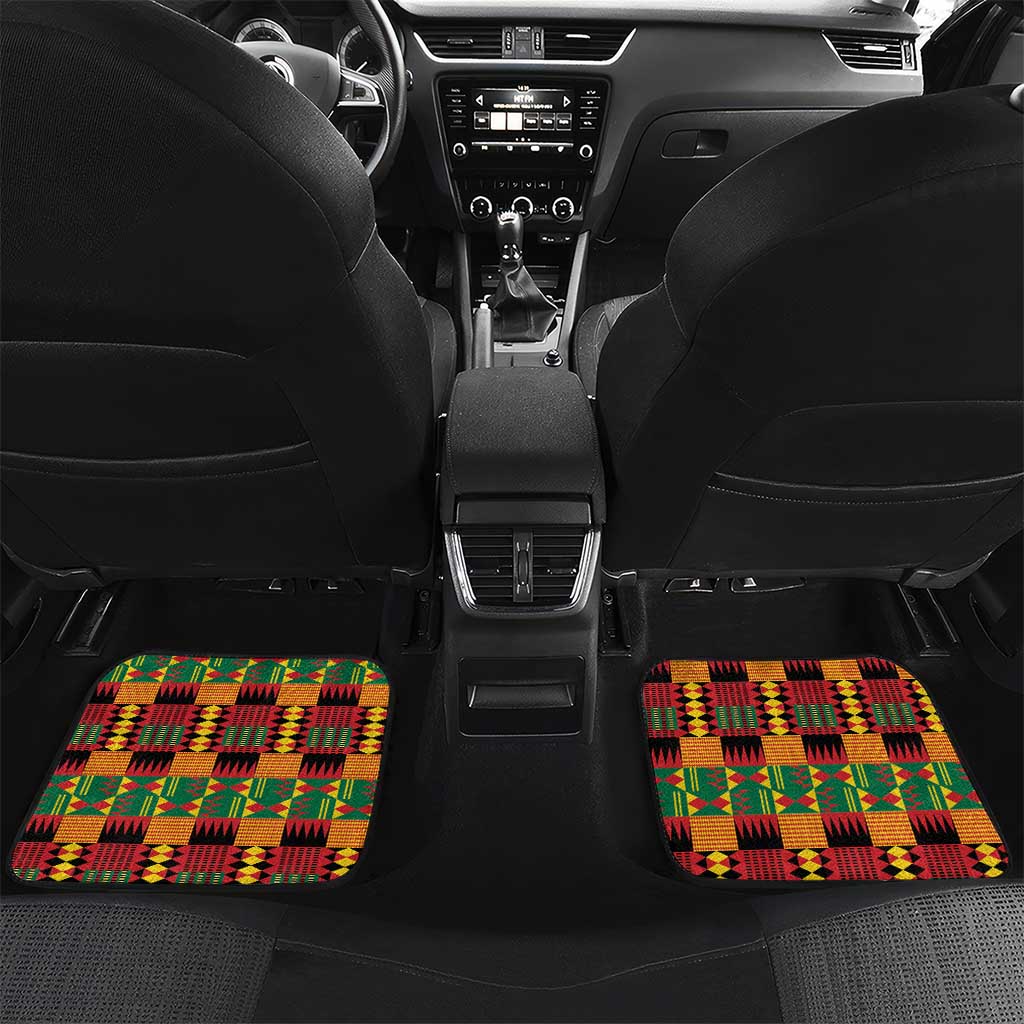 Afro Ghana Independence Day Car Mats Ghanaian 1957 Kente Pattern