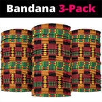 Afro Ghana Independence Day Neck Gaiter Ghanaian 1957 Kente Pattern - African Pride