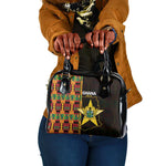 Afro Ghana Independence Day Shoulder Handbag Ghanaian 1957 Kente Pattern