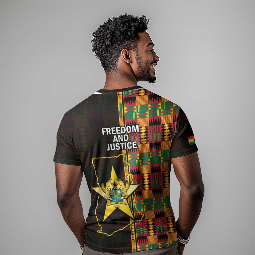 Afro Ghana Independence Day T shirt Ghanaian 1957 Kente Pattern