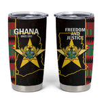 Afro Ghana Independence Day Tumbler Cup Ghanaian 1957 Kente Pattern