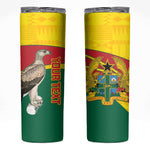 Custom Ghana Black Batters Skinny Tumbler Ghanaian Tawny Eagle - Cricket Style