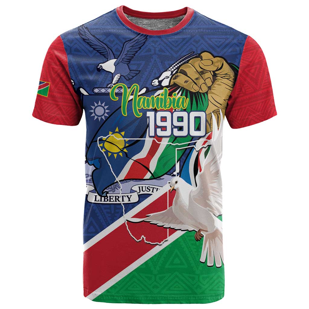 Afro Namibia Independence Day T shirt Namibian 1990 African Pattern