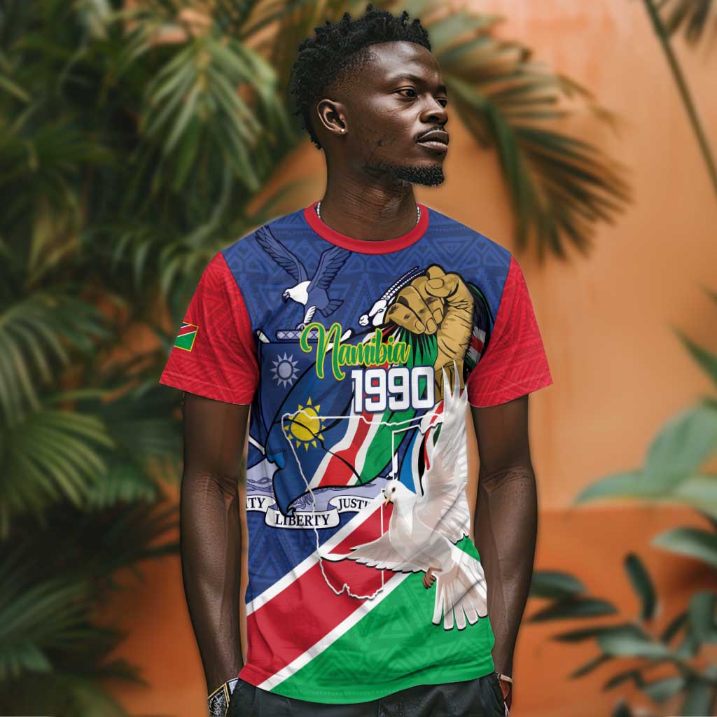 Afro Namibia Independence Day T shirt Namibian 1990 African Pattern