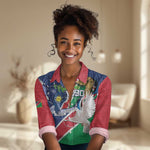 Afro Namibia Independence Day Women Casual Shirt Namibian 1990 African Pattern
