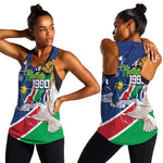 Afro Namibia Independence Day Women Racerback Tank Namibian 1990 African Pattern