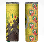 Senegal Monument de la Renaissance Skinny Tumbler Africaine Ankara Pattern