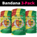 Afro Senegal Independence Day Neck Gaiter Coat Of Arms Grunge Style LT14