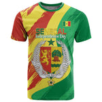 Afro Senegal Independence Day T shirt Coat Of Arms Grunge Style
