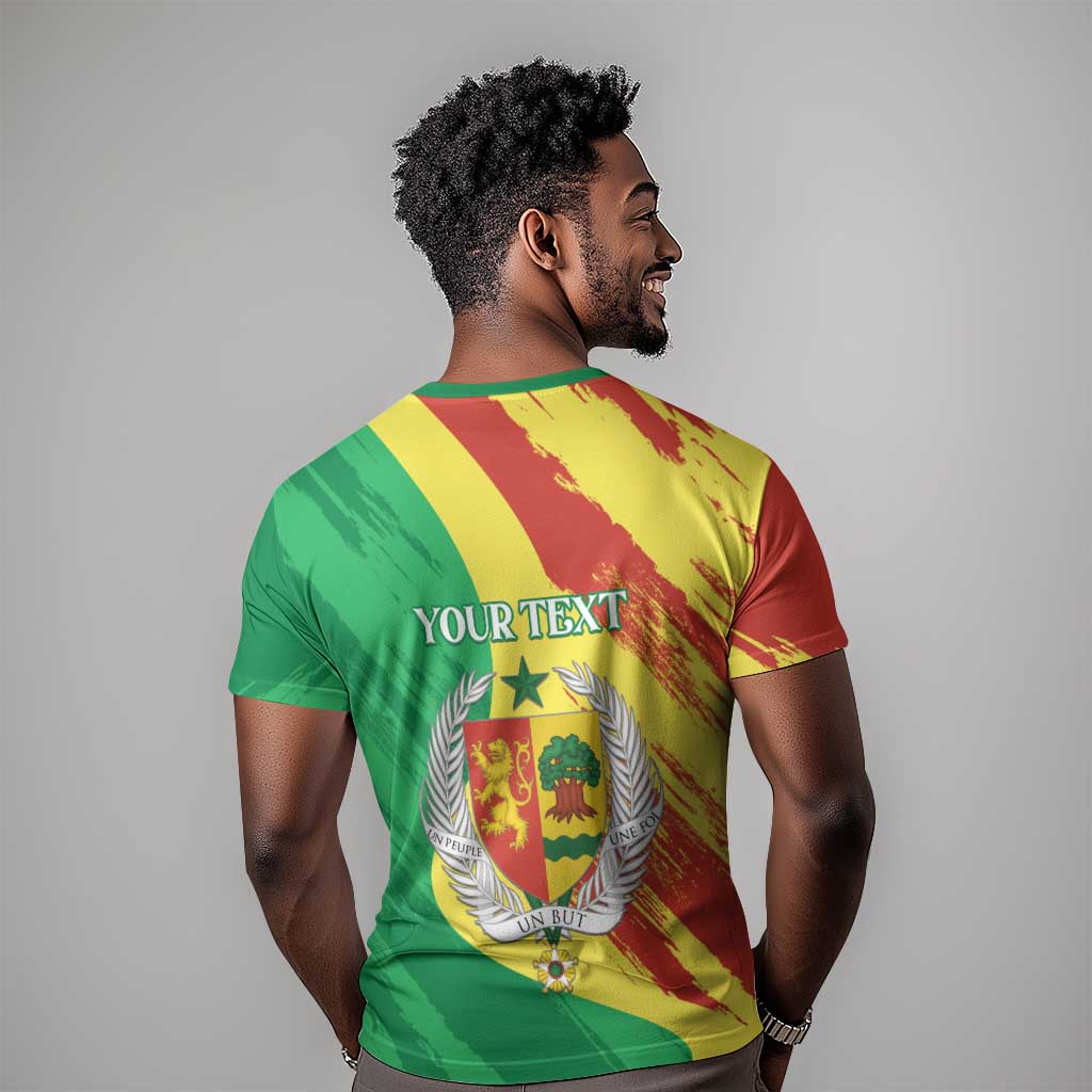 Afro Senegal Independence Day T shirt Coat Of Arms Grunge Style