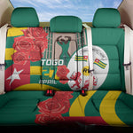 Republique Togolaise Monument de l'Independance Back Car Seat Cover African Pinkish Rose Coat Of Arms