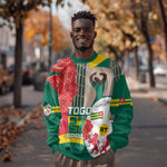 Republique Togolaise Monument de l'Independance Sweatshirt African Pinkish Rose Coat Of Arms