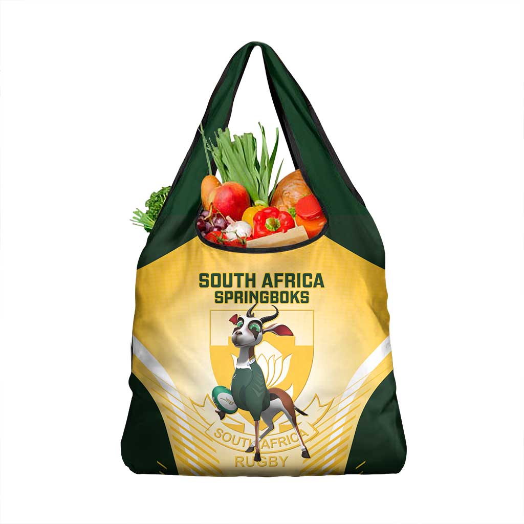 South Africa Rugby Grocery Bag Cute Springboks Mascot