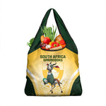 South Africa Rugby Grocery Bag Cute Springboks Mascot