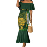 Custom South Africa Rugby Mermaid Dress Cute Springboks Mascot