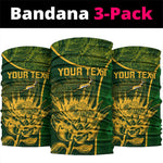 Custom South Africa Rugby Neck Gaiter Go Champions Springboks Flower LT14