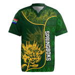 Custom South Africa Rugby Rugby Jersey Go Champions Springboks Flower
