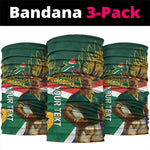 Custom South Africa Rugby Neck Gaiter 2024 Go Springboks Mascot African Pattern LT14