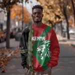 Afro Kenya Rugby Custom Sweatshirt Go Lionesses - African Pattern