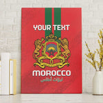Custom Morocco Football Canvas Wall Art Go Lionesses of Atlas